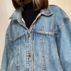 Western style 1990s HOLLYWOOD people denim jacket